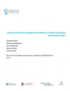 Physical Activity for Marginalized Women Discussion Paper cvr