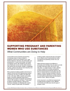 Supporting Pregnant and Parenting Women Who Use Substances