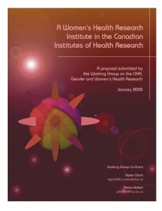 Womens Health Research Institute CIHR cvr