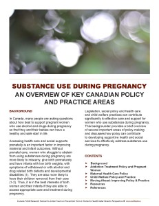 Canadian.Policy on.Subst Use + Preg.Sept 2 2014-Cover