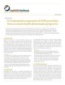 Ten Fundamental FASD prevent 2010-cover