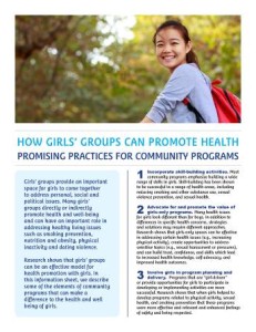 Promising Practices for Girls' Groups